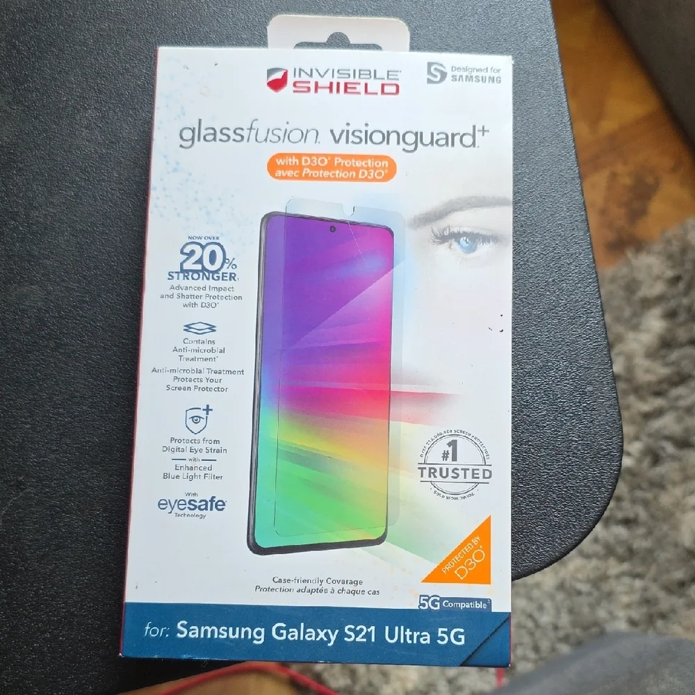 GlassFusion VisionGuard+ for Samsung Galaxy S21 Ultra 5G - Clear